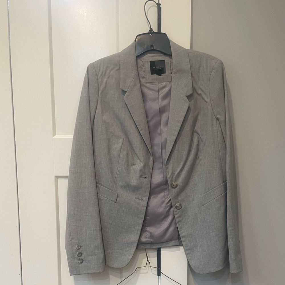 NWOT- The Limited Suit Jacket- light grey
